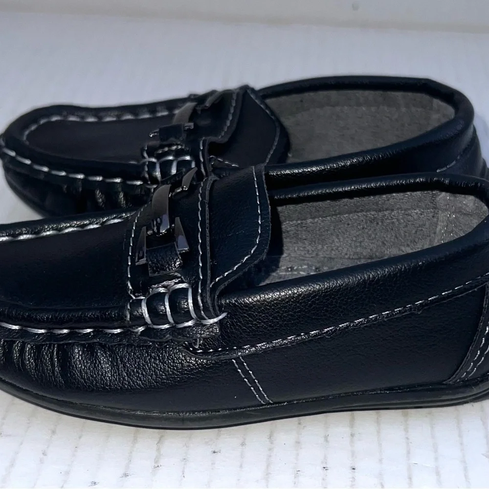 JOSMO Black Leather Bit Loafer‎ Shoes Toddler Kids Size 6